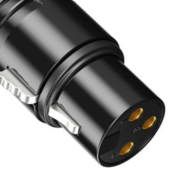 Han til hun lydkabel sort 6 meter PVC kappe fast forbindelse XLR mikrofonkabel til musikinstrument