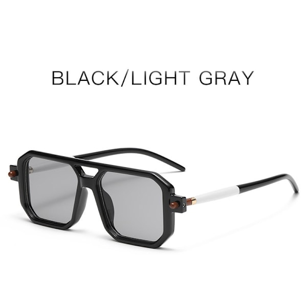 quare Oversized Solbriller for Kvinner Menn Flat Top Fashion Shades