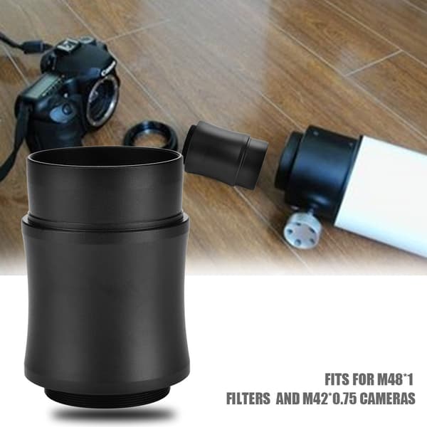 Aluminiumslegering Udvidelsesrør M42*0.75 til Teleskop Okular Tilbehør til DSLR-kameraer