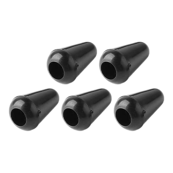 5 st Pickup Selector Switch Tip Elektrisk Gitarr 5 Växelspak Knopplock Plast Hatt Universal Tillbehör Svart