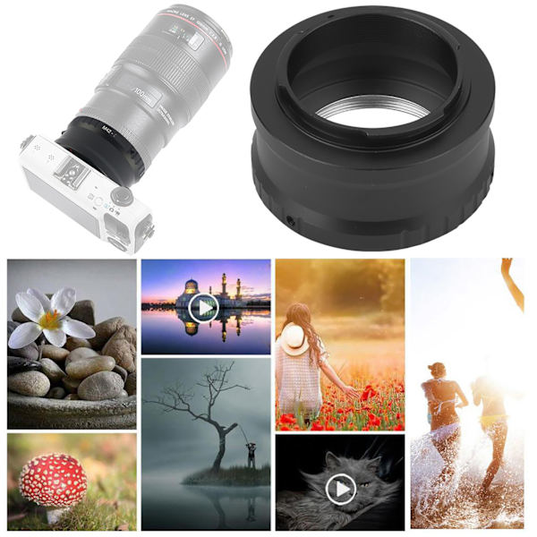 Adapterring för kameraobjektiv för M42-fästeobjektiv till Canon EOS M-systemkamera