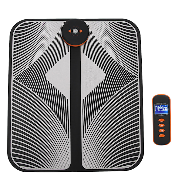 Elektrisk fotmassagematta Smart EMS fotmassageplatta fot ABS muskelstimulatormatta med fjärrkontroll