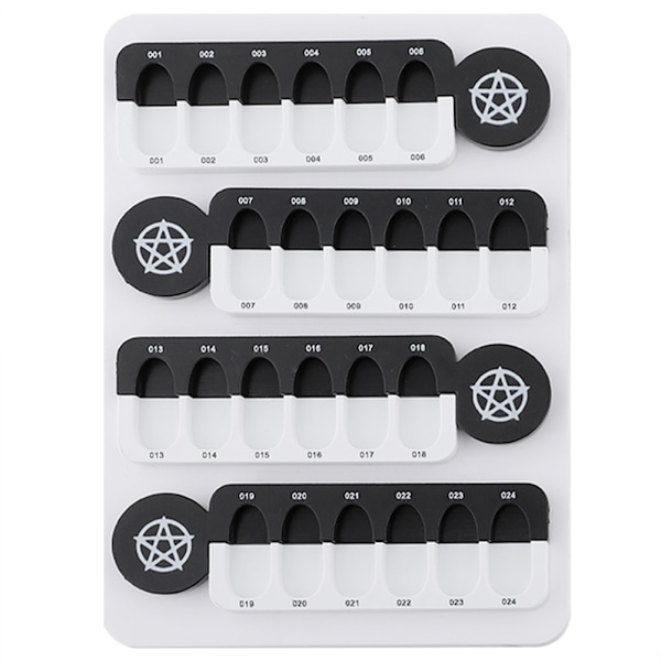 24 Gitter UV Negle Display Magnet Adsorption Aftagelig Akryl Display Board 1#