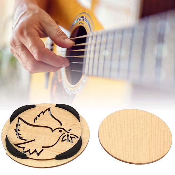 Akustisk gitarr ljudhålsskydd Feedback Buster ljudbuffert för V12 40/41in gitarr