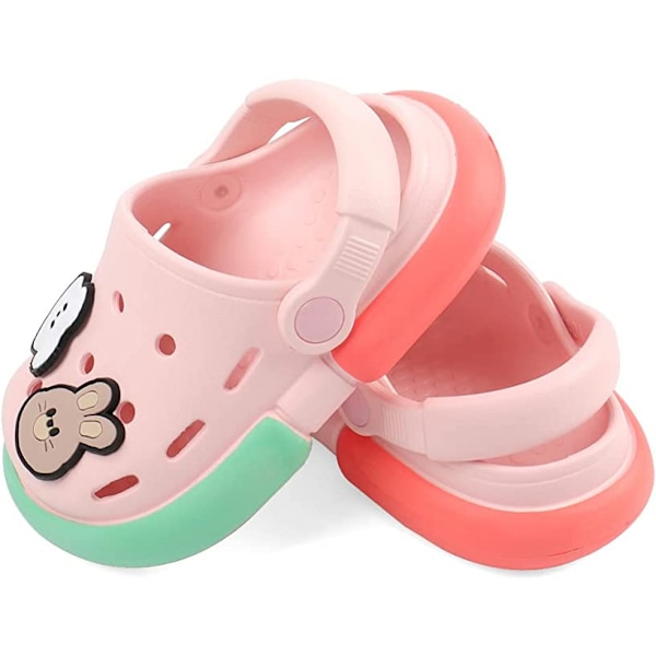 Barn Trädgård Clogs Söta Sommar Slip-On Mules Sandaler för Pojkar Flickor Inomhus Utomhus Strand Promenad Tofflor