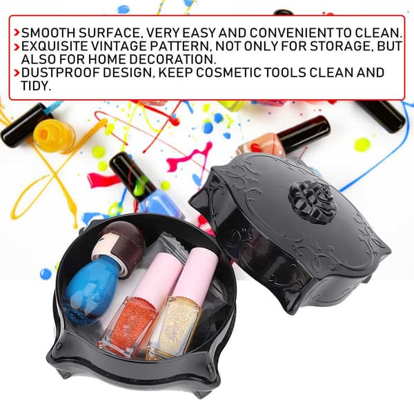 Resinbehållare Bomullspuff Bomullspinnar Makeup Bomull Makeup Kosmetisk Förvaringslåda