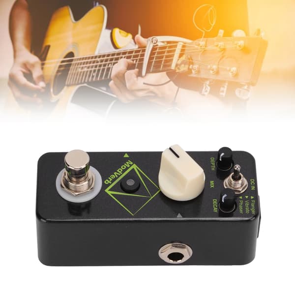 Modulation Reverb Pedal Elektrisk Guitar Single Block Effector 3 Modes Metal Shell DC9V