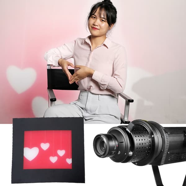 NiceFoto SN-29 Professionel Blitzlys Snoot 50mm 1.8F Linse til Bowens Mount