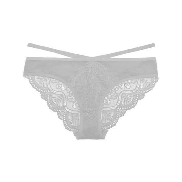 Underkläder Bomullstrosor 3-pack T Tillbaka Genomskinliga G-strängar Sexiga spetsar Andas Bikinitrosor Tonåringar Underkläder, Vit, S