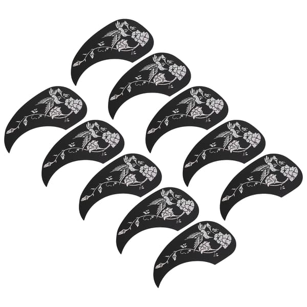 10 st gitarrskyddsplattor PVC akustisk gitarr repfria plektrumskydd stränginstrument tillbehör silver
