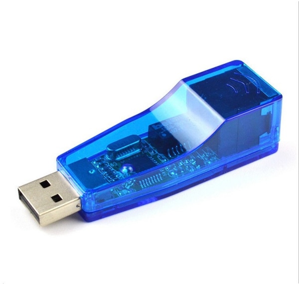 Blå USB ekstern nettverkskort bærbar datamaskin stasjonær USB 9700