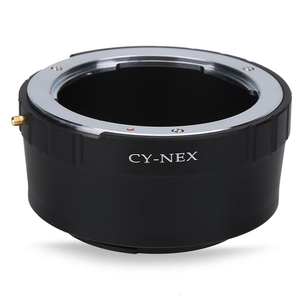 1 stk. holdbar aluminiumslegering CY-linseadapterring til Sony NEX-monteringskameraer