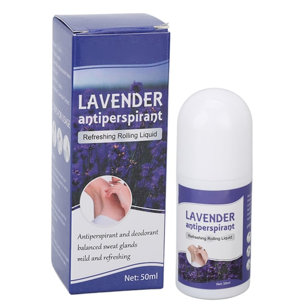 50 ml Roll-On Deodorant Laventelin Tuoksulla Antiperspirant Poistaa Hajua Pitkäkestoinen Tuoksu Ilman Tahmaavuutta Deodorantti