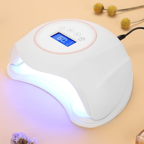 48W LED Manikyrlampa LED Nageltork Nageltork Auto Timer Nageltork Manikyrverktyg (Vit )