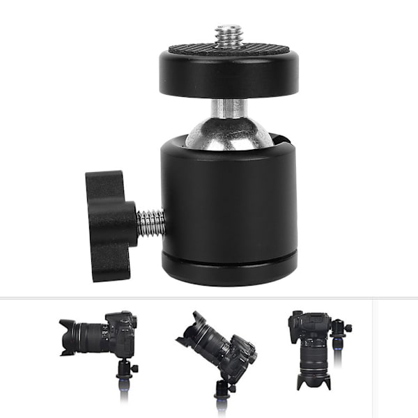 ADAI Mini Stativ Kulled Stativfäste 360 Graders Rotationsadapter för Kamera Mobiltelefon
