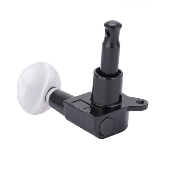 Tuning Pegs Locking Tuners Machine Heads til Akustisk Elektrisk Guitar (Sort 6L)