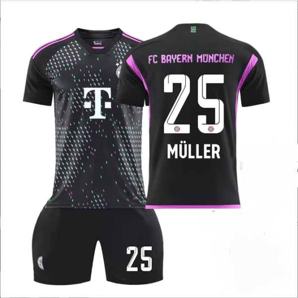 Bayern bortetrøye sett for sesongen 23/24 No.25 MULLER Barnstorlek20