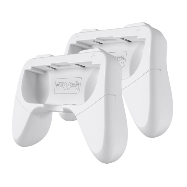 Handtag kompatibel med Nintendo Switch för Joy Con & OLED-modell för Joycon, slitstarkt handtagssats kompatibel med Joy Cons-kontroller, 2-pack