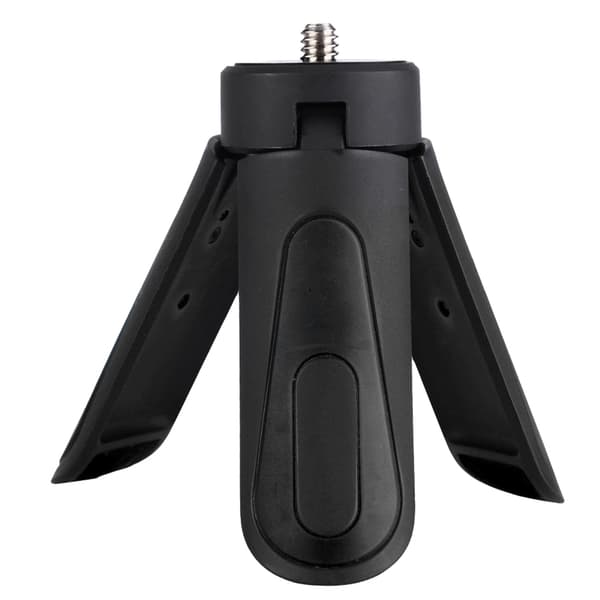 Mini Smartphone Klemme Clip Sammenfoldelig Telefon Stabil Holder Stativ (Sort)