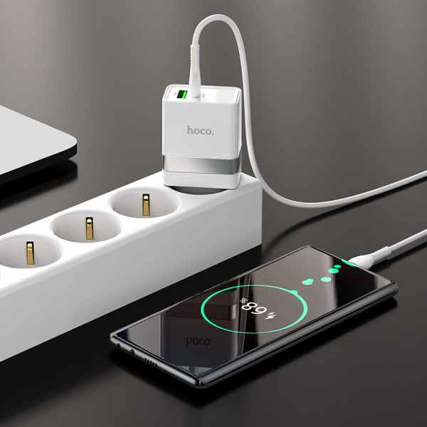 hoco. N21 Tuosu PD30W+QC3.0 lader Europeisk standard mobiltelefon nettbrett hurtiglading hode
