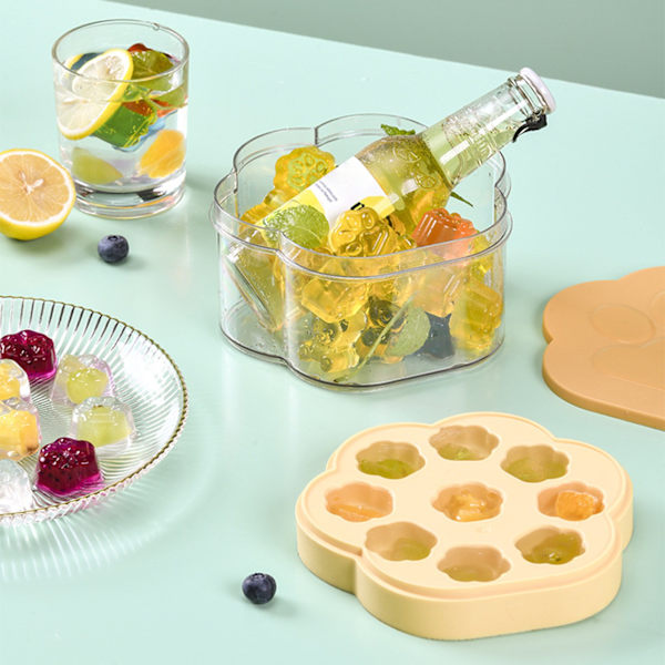 Klosdesign Isform Set för Kök: 9/18 Galler, Låg Temperatur Resistens, Dammtät och Lätt att Avforma Isbrickor