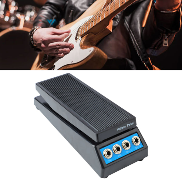 Volum Pedal Dual Channel Profesjonell Elektrisk Gitar Effekt Stereo Volum Pedal Expression Single Effector