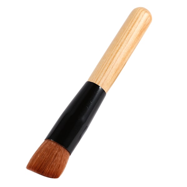 Kosmetiska borstar set tandborste smink rouge foundation borste & puderpuff & canvas väska