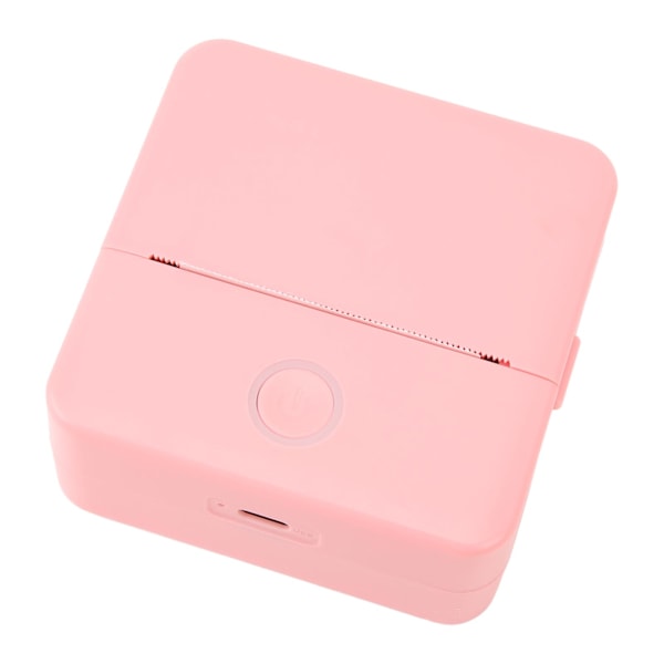 Mini bärbar termisk skrivare bläckfri ficksskrivare med APP för bilder Retro stil foton kvitton anteckningar listor etikett memo QR-koder X33 Rosa