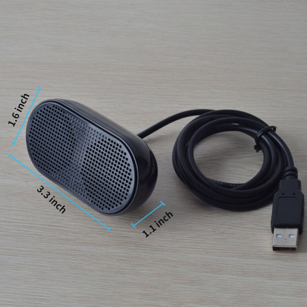 Mini Notebook-högtalare USB-ljudkort Högtalare Bärbar dator Liten ljud-USB-gränssnitt för PC Stereo Högtalare Inget brus