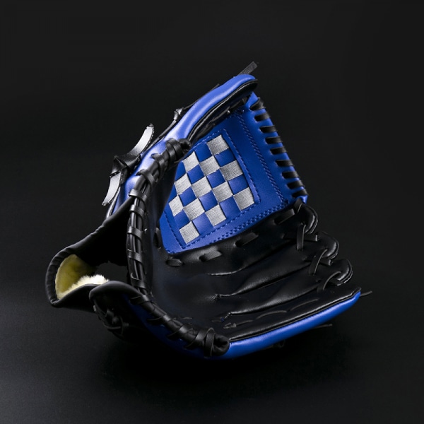 （höger hand） blå Storlek： 15 tum Softball Handskar Förtjockade infield pitcher baseball handske Softbollshandske