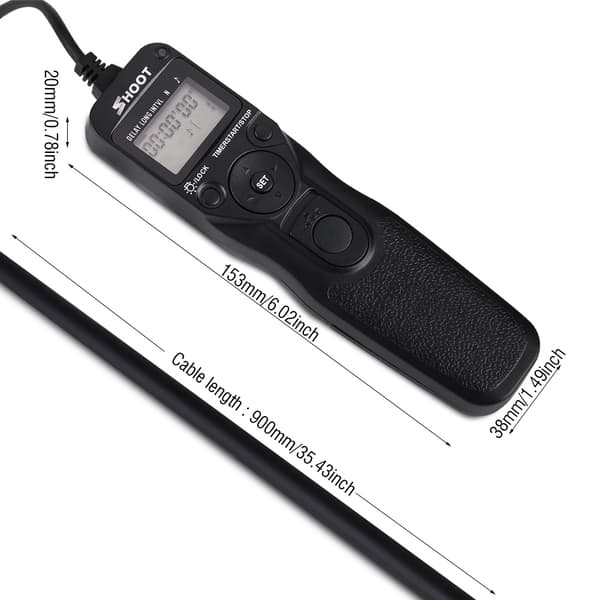 Kamerafjernbetjening Timer Controller Udløserkabel til Canon 400D 350D 300D