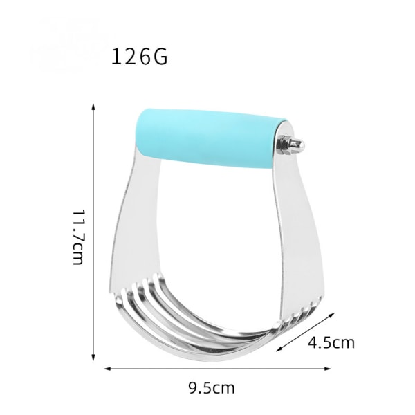 Kutter for konditorfettblander, rustfritt ståldeigmoser for smør, kjeks, baking, elting, deig, flakierte og luftigere paibunner