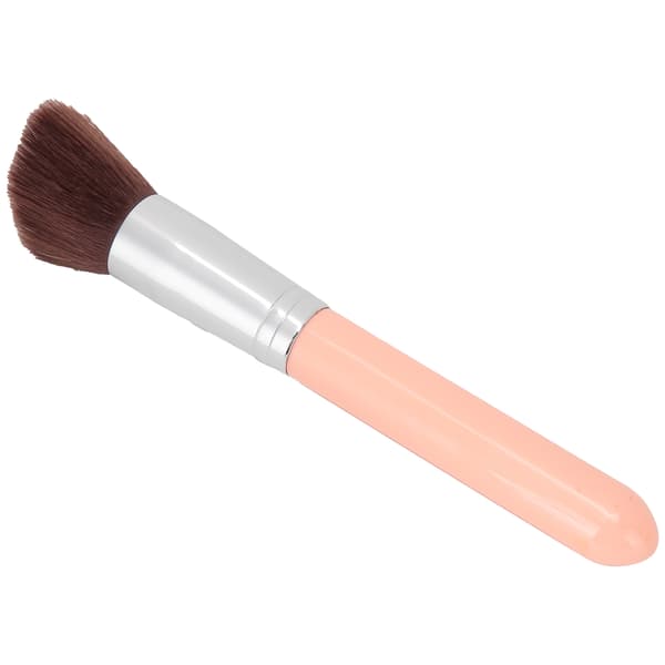Fanformet makeupbørste blød nylonhår løs pudder blush foundation highlight børste