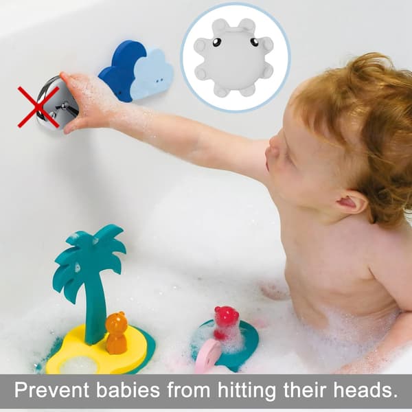 Badekar Overløbsafløbsdæksel, Silikone Badekarprop - Tilføjer Tommer Vand for Dybere & Varmere Bade, Badeværelses Spa Tilbehør (Gr Grey