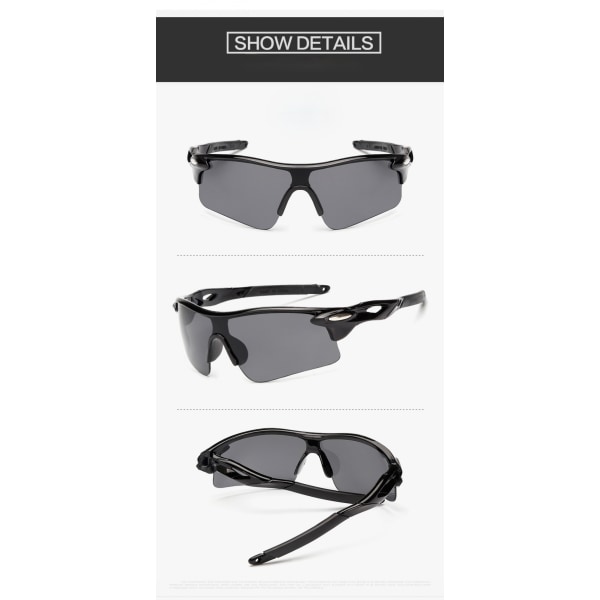 Polariserade designermode sportsolglasögon för baseball Cykling Fiske Golf Superlight Ram