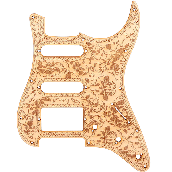 SSH Elektrisk Gitarr Guard Trä Pickguard Reparationsdelar Instrument Tillbehör Passar ST Gitarr