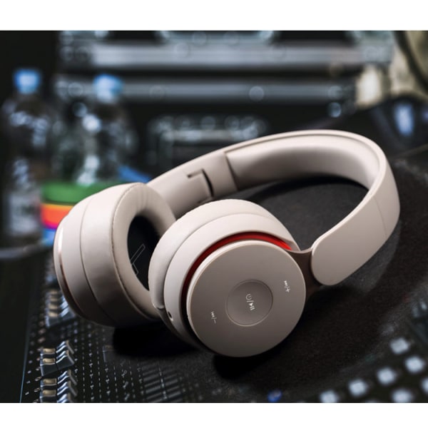 Bluetooth 5.0 brusreducerande hörlurar med mikrofon och USB -adapter för PC Dator Bärbar telefon, bekväma trådlösa hörlurar, hopfällbara hörlurar