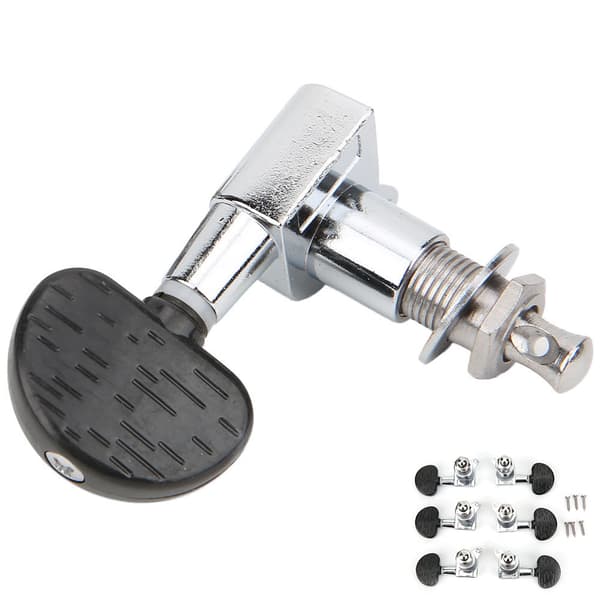 Guitar Tuning Pegs Head Tuners String Locking Knobs Velegnet til Elektrisk Klassisk Instrument Semicirkel