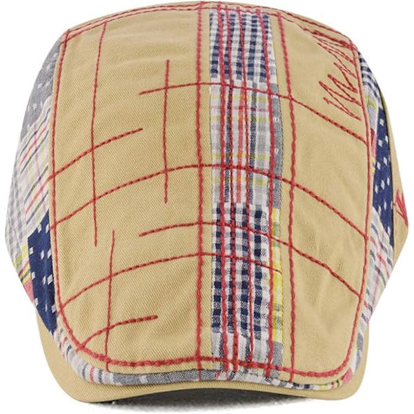 Herrar Beret Hatt Bomulls Spänne Justerbar Newsboy Hatt Cabbie Gatsby Keps