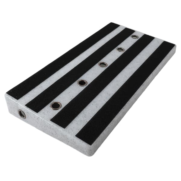 Gitarr Effekt Pedalbräda PE Kardborrfäste Instrument Tillbehör för Prestanda Vit Marmordesign