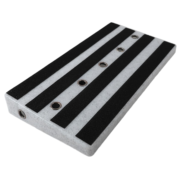 Gitarreffektpedalbord PE borrelås feste instrumenttilbehør for ytelse Hvit marmor design