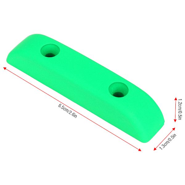 Matt metall tommelstøtte med monteringsskrue for bassgitar (grønn)