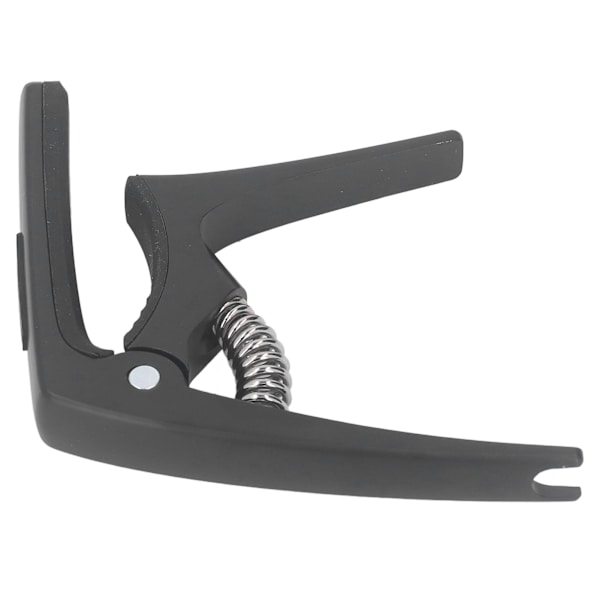 Gitar Capo Metall Hurtigutløsning Ukulele Gitar Capo Sett med 3 stk Gitarplekter for Mandolin Banjo Svart