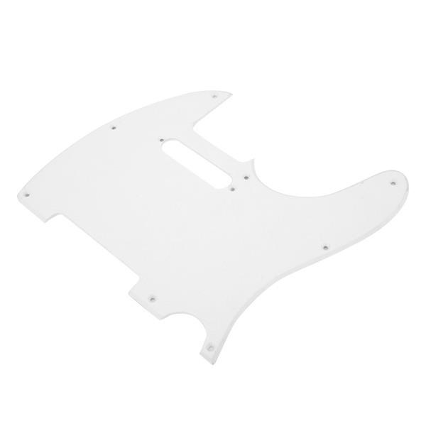 Høj kvalitet TL-stil pickguard med skruer til elektrisk guitar musik tilbehør hvid