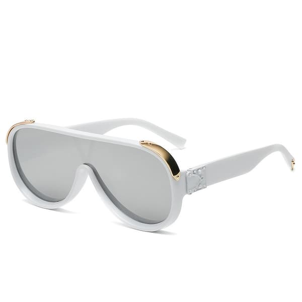 Flat Top Hip Hop Rapper Retro Aviator Solbriller