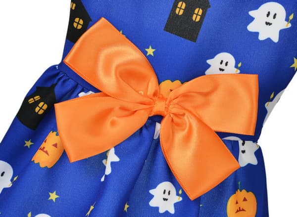 Halloween Hundklänning Pumpa Valp Klänning Kostym Kostym (L Storlek)