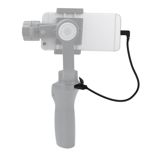 Smarttelefon strømladeradapterkabeltilbehør for DJI Osmo Mobile 2 (svart-for Lightning)