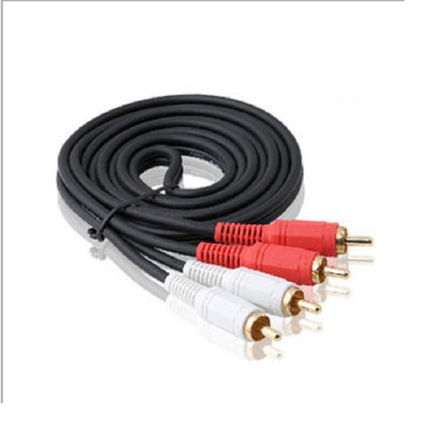 1,5 m 2-til-2 lotus kabel RCA lydkabel AV stereo to-kanals lydkabel, 2-pak