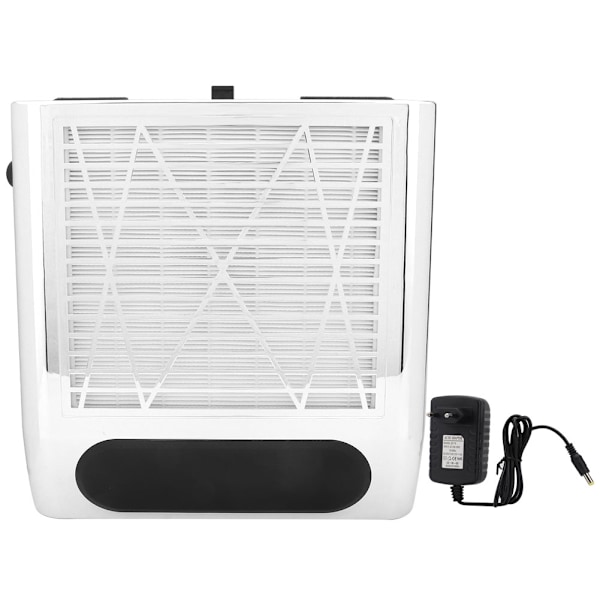 80W Spikdammsamlare Stark Sugkraft Nagelkonst Dammsugare (Silver)