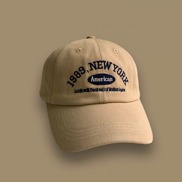 Dotpet Brev Broderad Hatt Justerbar Baseballkeps (Khaki)